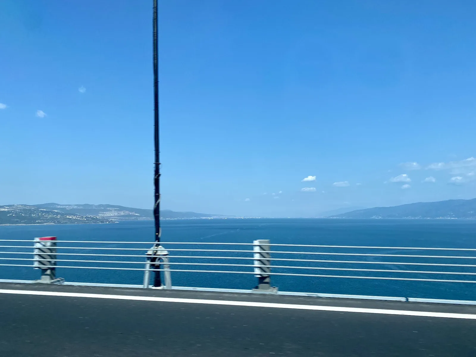 View across the Gulf of Izmit from the Osmangazi Bridge
