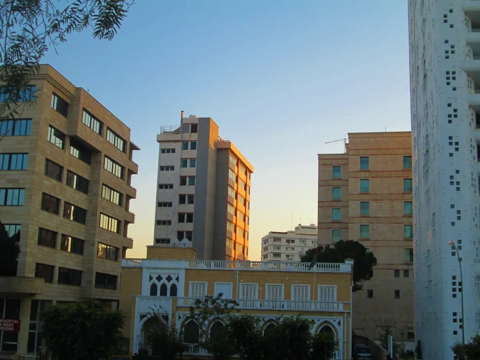 Nicosia skyline in the Republic of Cyprus