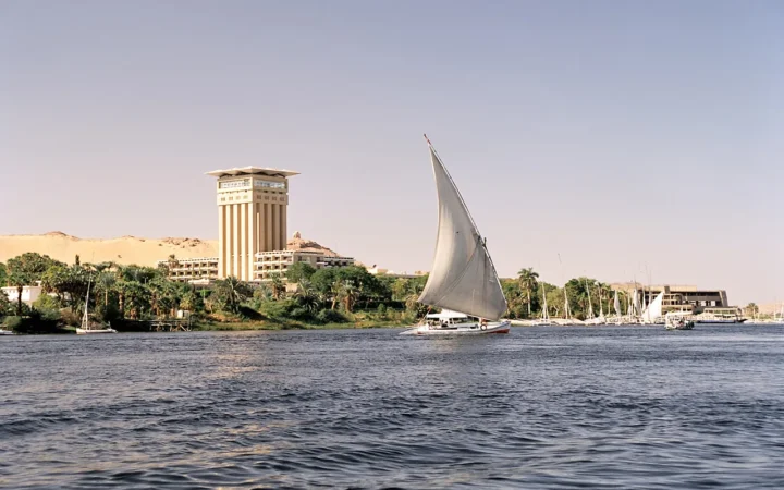 Felucca on the Nile near Elephantine Island in Aswan