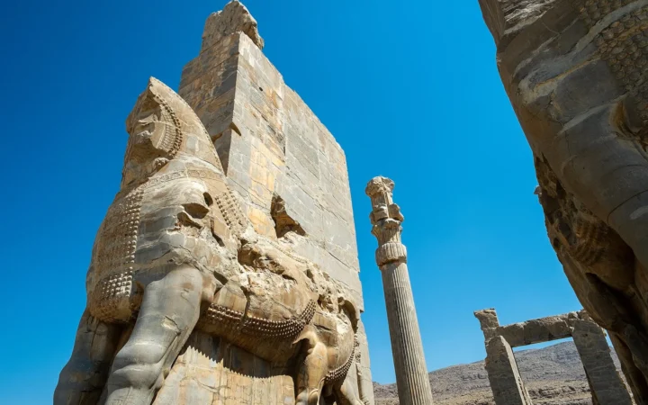 Stone gateway at Persepolis in Iran