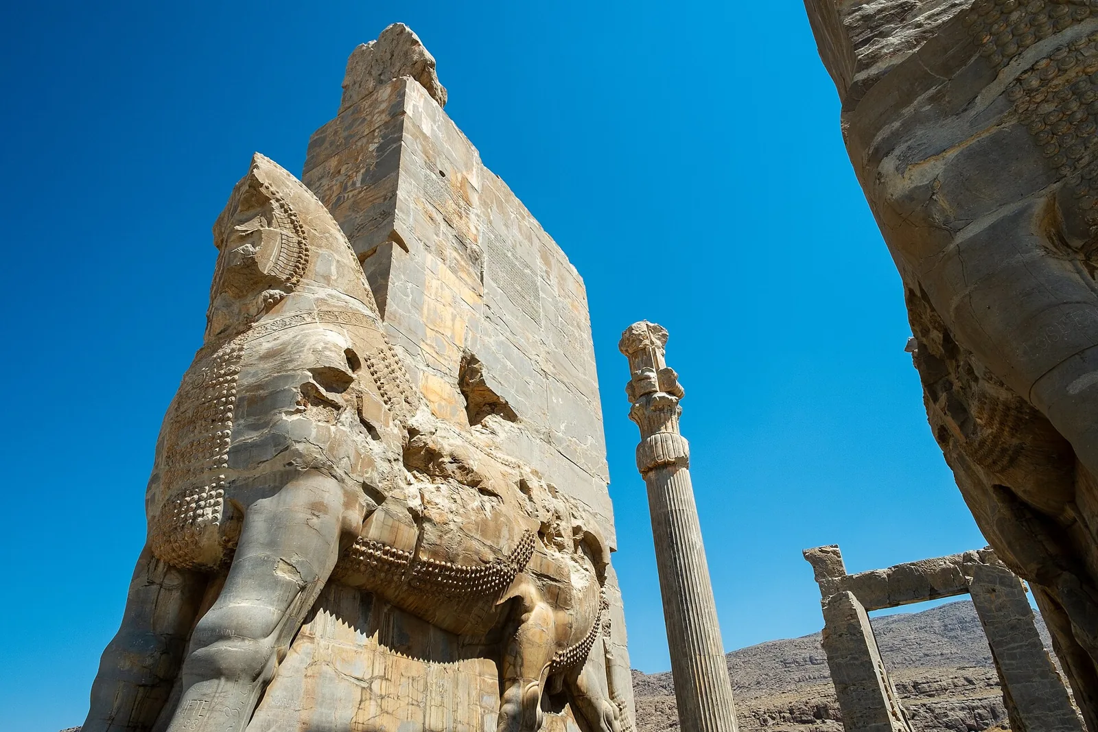 Stone gateway at Persepolis in Iran