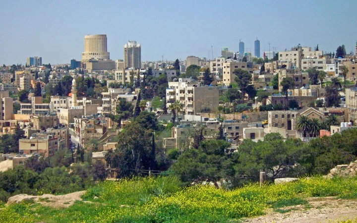 Amman city buildings viewed from Citadel Hill