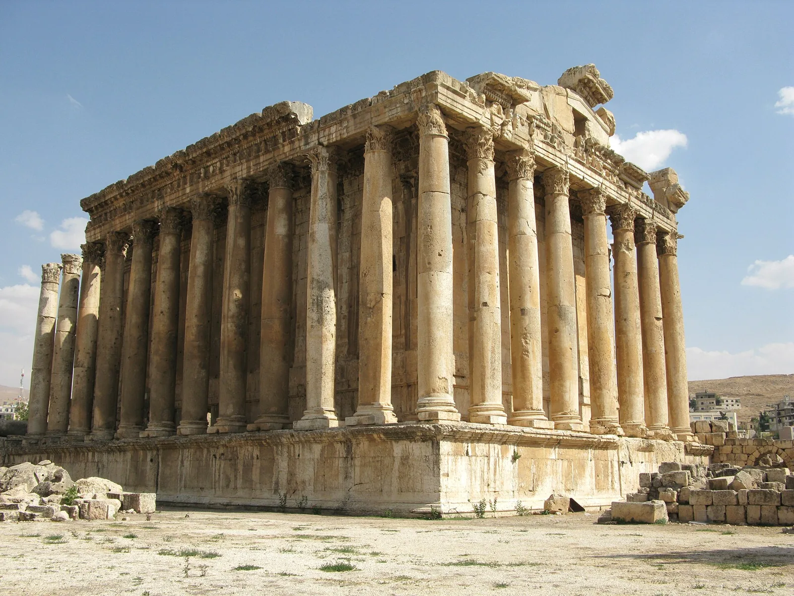 Temple of Bacchus at Baalbek in Lebanon