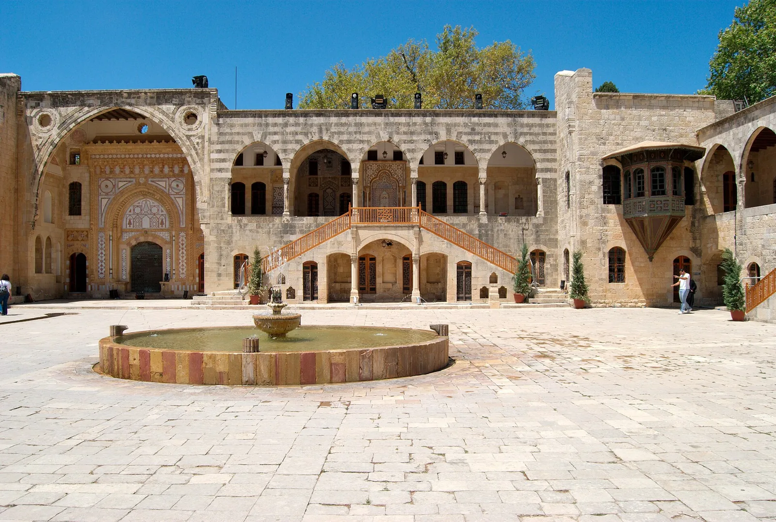 Stone courtyard at Beiteddine Palace