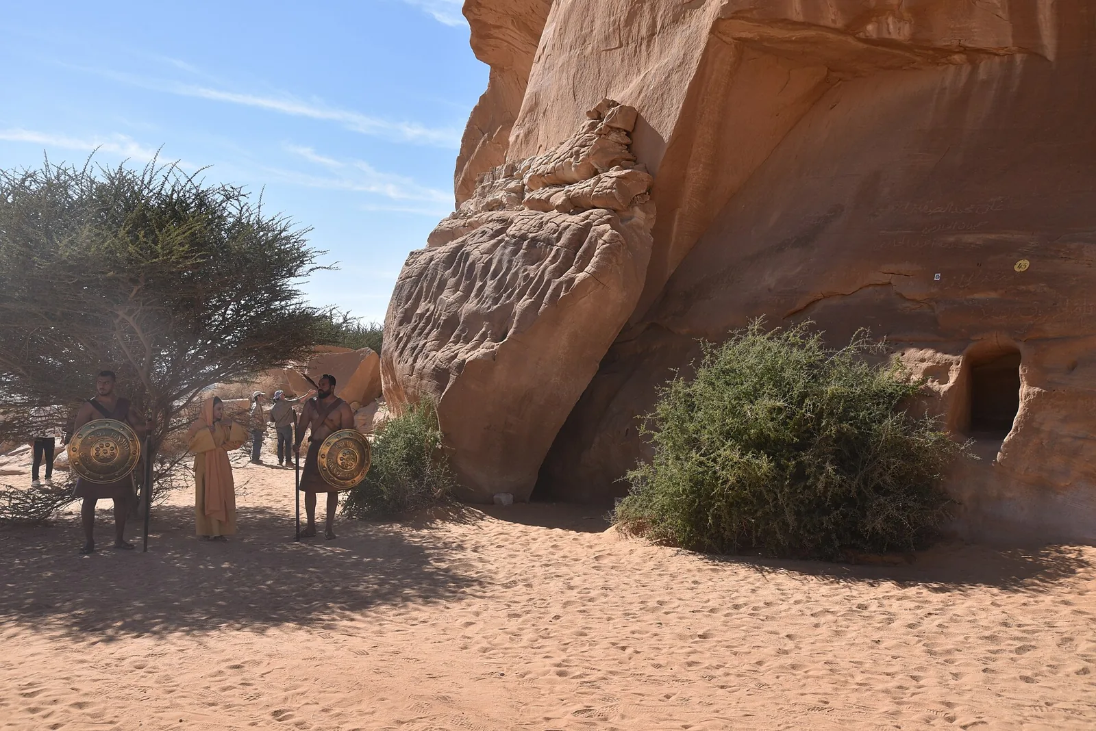 Rock-cut Nabataean heritage at Hegra in AlUla